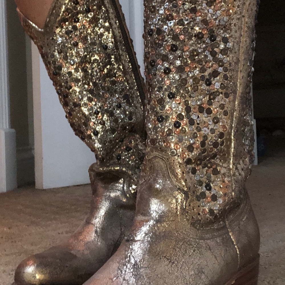 Frye Deborah Tall Studded Boots Women’s Size 7M